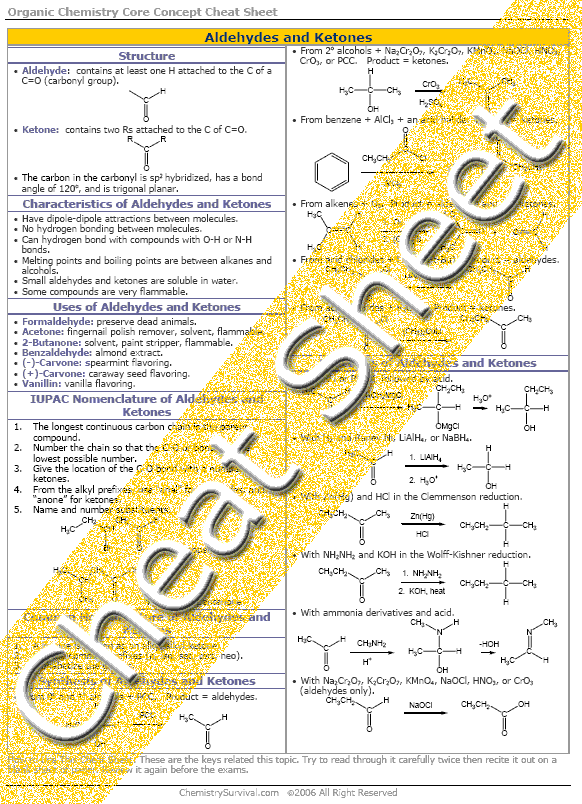 aldehydes and ketones nomenclature worksheet